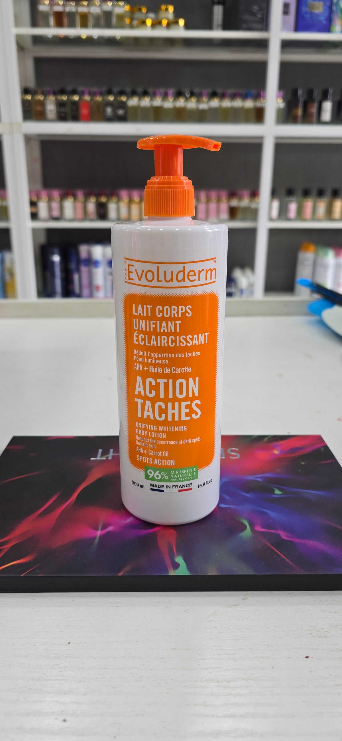 EVOLUDERM LAIT HYDRATANT ECLAIRCISSANT ACTION TACHE