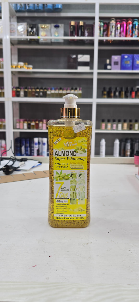 VEET GOLD GEL DOUCHE GOMMANT AMANDE
