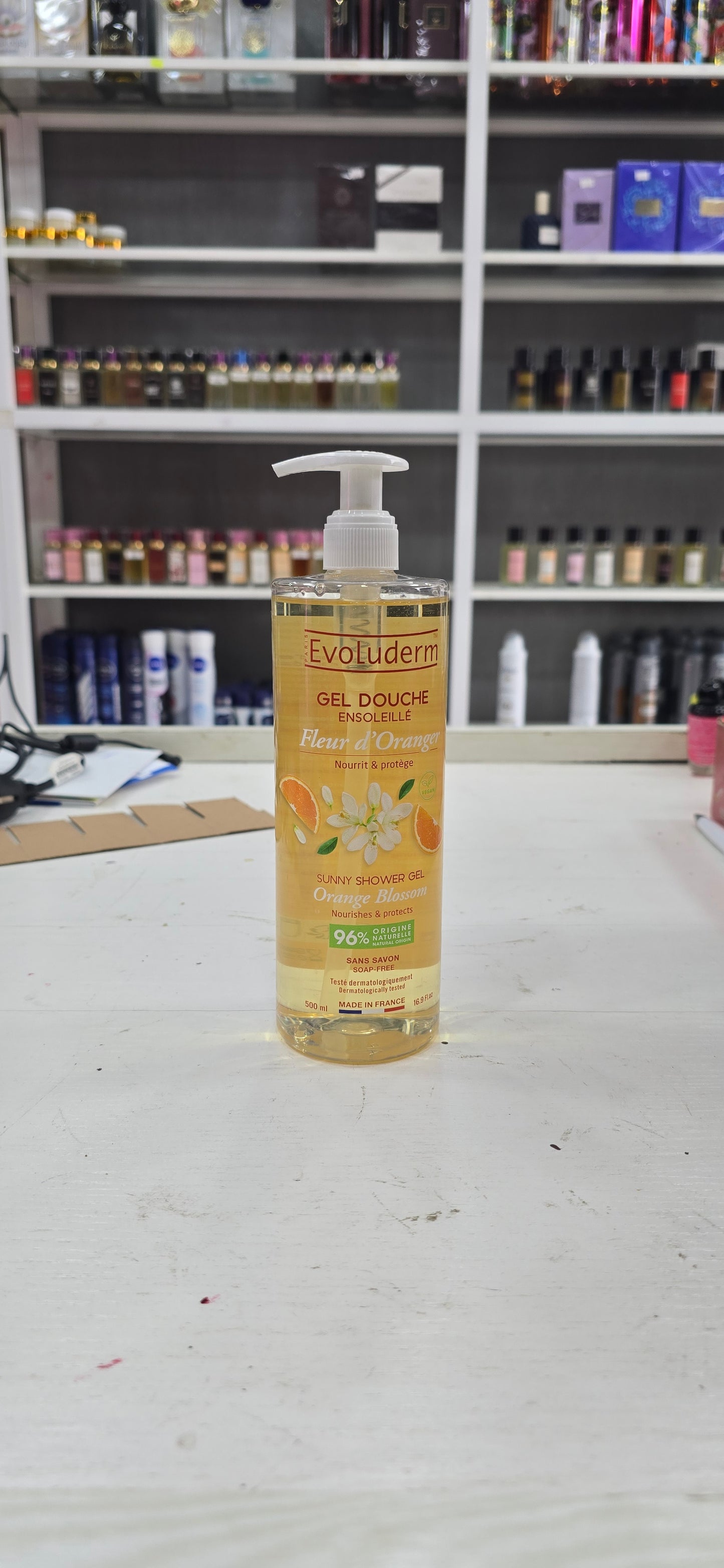 EVOLUDERM GEL DOUCHE ENSOLEILLE FLEUR D'ORANGE