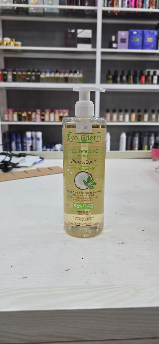 EVOLUDERM GEL DOUCHE DETOX PLUIE DE COCO